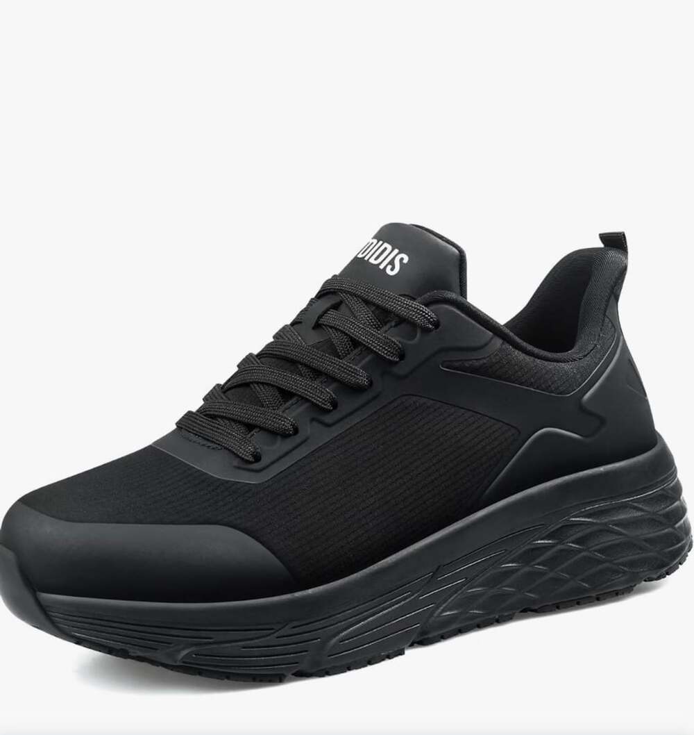 Women’s TDIDIS Non Slip Work Shoes Black Waterproof Kitchen Sneakers